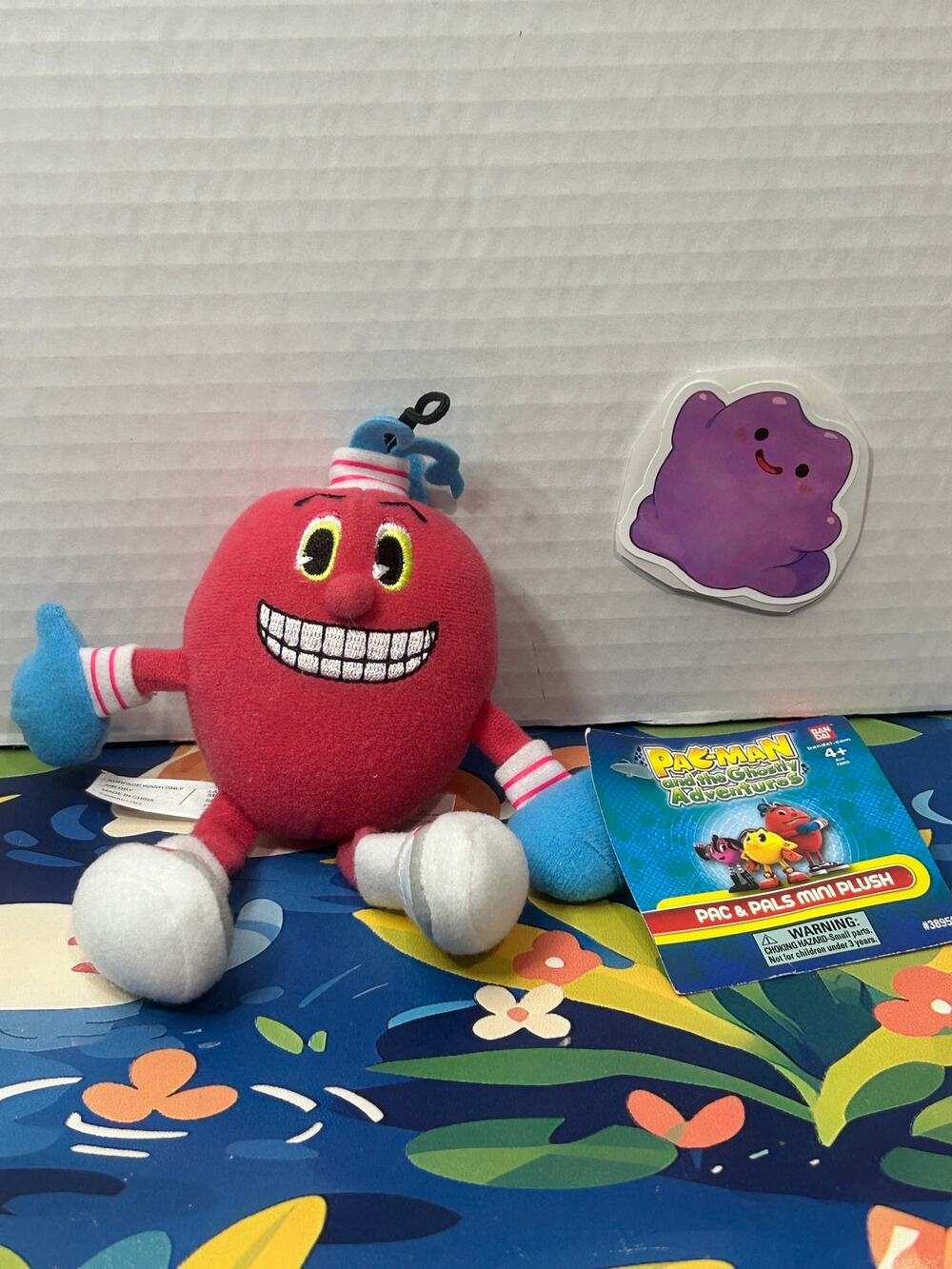 Bandai Pac-Man and the Ghostly Adventures Pac & Pals Spiral Plush Stuffed Toy